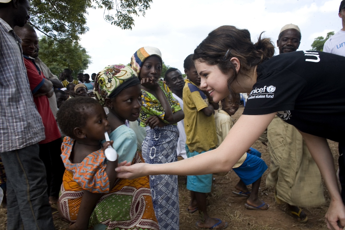 Selena Gomez's Commitment Celebrity Support UNICEF USA